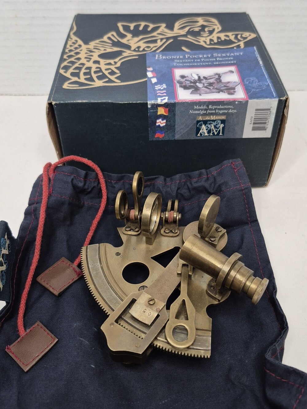 Vintage Bronze Pocket Sextant